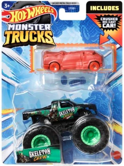 HW MONSTER TRUCKS 1:64 S ANGLIČÁKEM