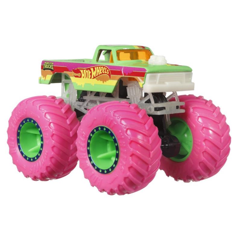 HW MONSTER TRUCKS SVÍTÍCÍ VE TMĚ ASST