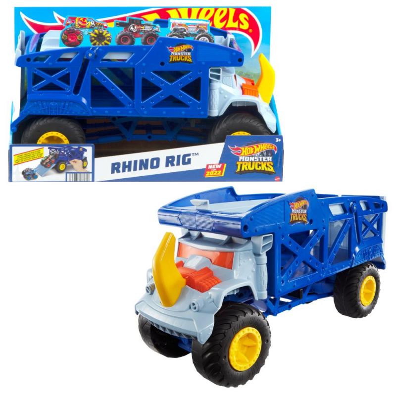 HW MONSTER TRUCKS NOSOROŽČÍ PŘEPRAVA TRUCKŮ