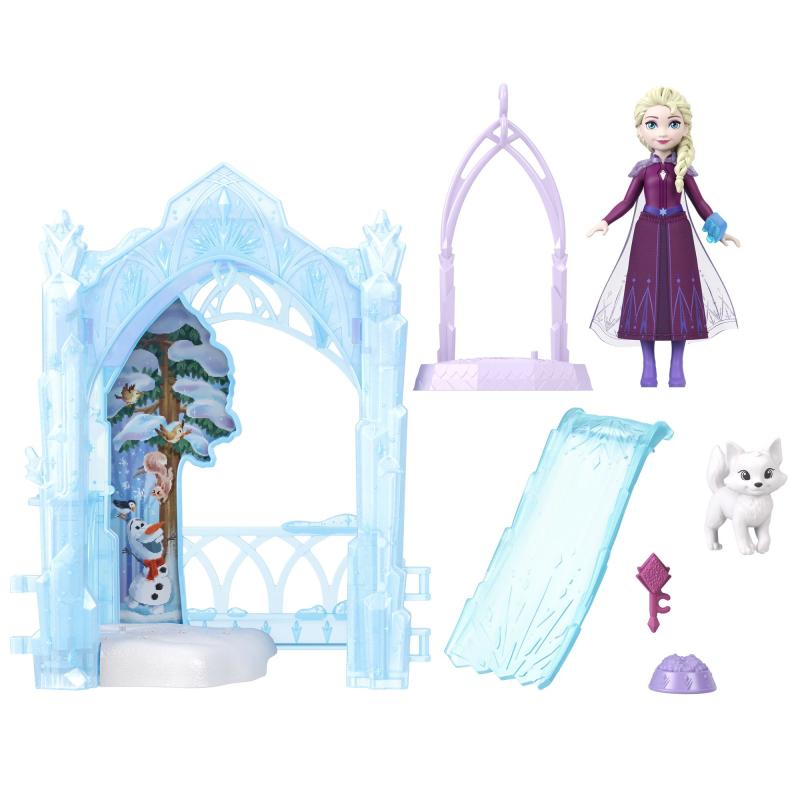 FROZEN MALÁ BÁBIKA ELSA A JEJ ĽADOVÁ SKRÝŠ HERNÝ SET