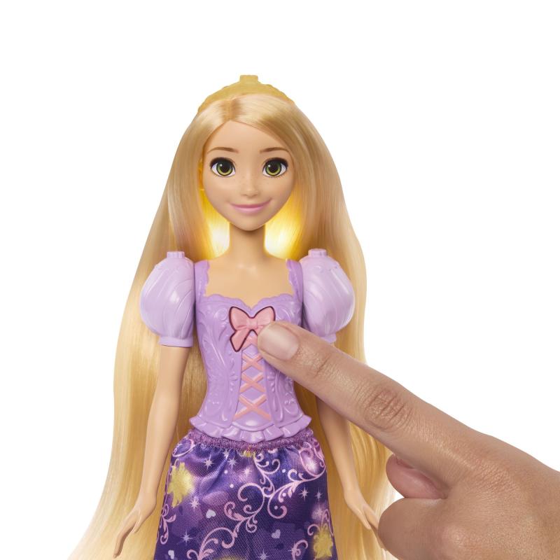 Disney Princess BÁBIKA RAPUNZEL SO ŽIARIACIMI VLASMI