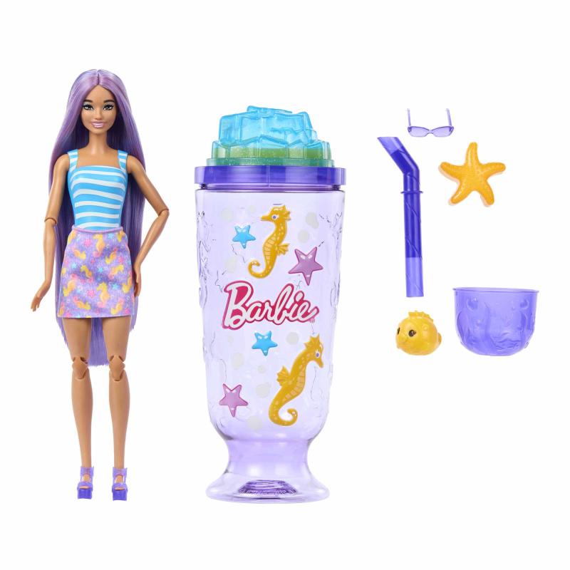 BRB POP REVEAL BARBIE MORSKÁ DRŤ FIALOVÁ