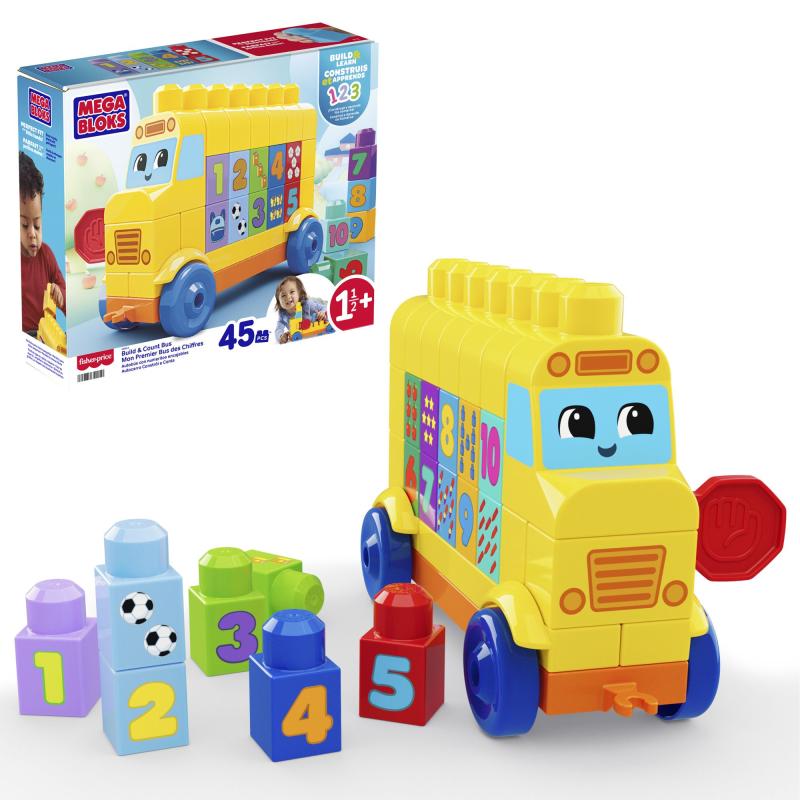 MEGA BLOKS ZÁBAVNÝ AUTOBUS S POČÍTÁNÍM