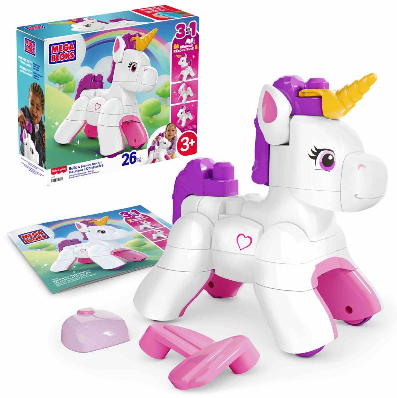 MEGA BLOKS STAVEBNICA JEDNOROŽEC 3 V 1