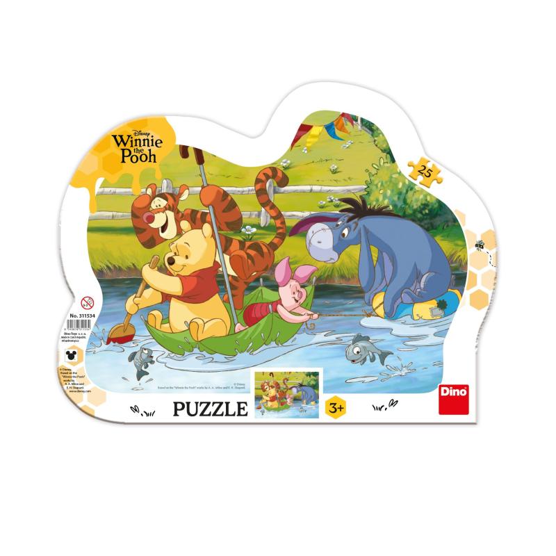 MEDVÍDEK PÚ NA PLAVBĚ 25 kontura Puzzle