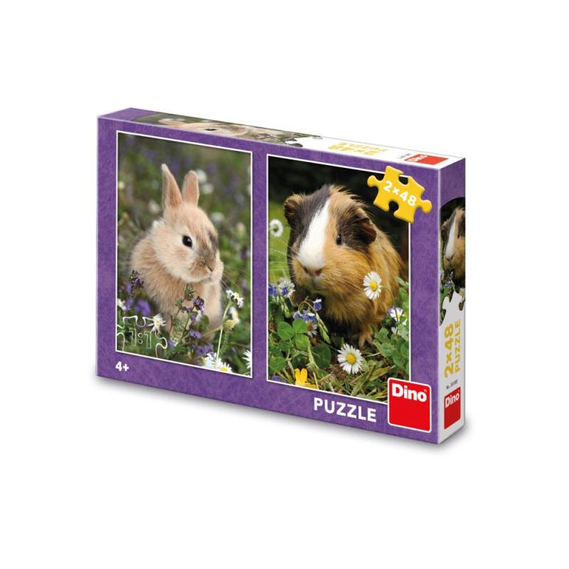 KRÁLÍČEK A MORČE 2x48 Puzzle FSC MIX