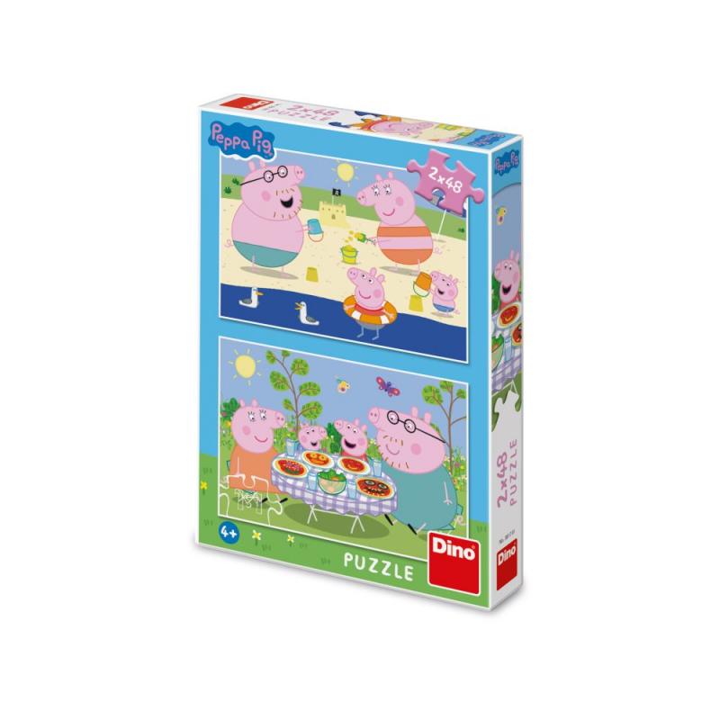 PEPPA PIG: NA DOVOLENÉ 2x48 Puzzle