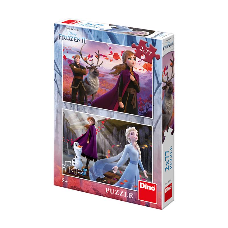 FROZEN II 2x77 Puzzle NOVÉ