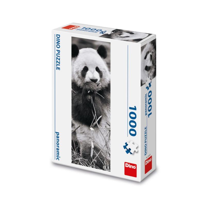 PANDA V TRÁVE 1000 panoramic Puzzle NOVÉ