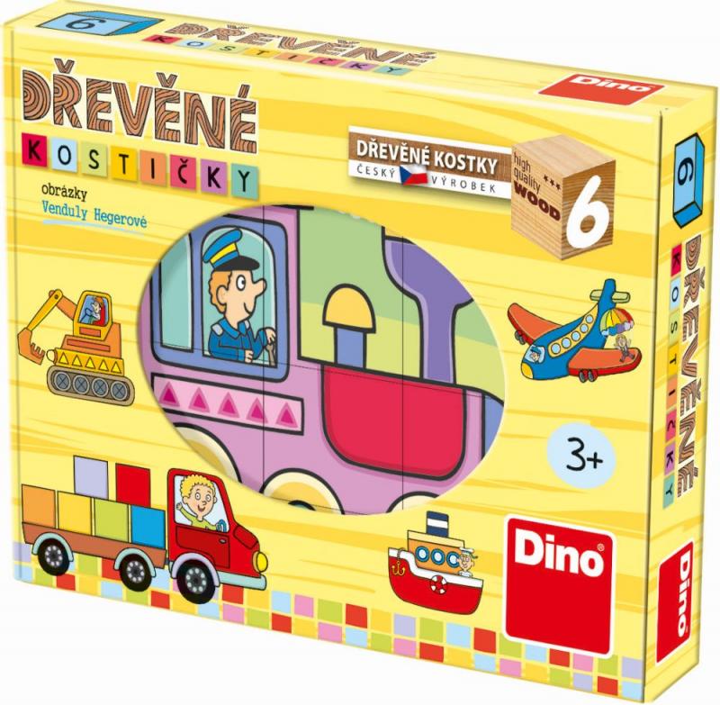 DOPRAVNÉ PROSTRIEDKY 6 Drevené kocky