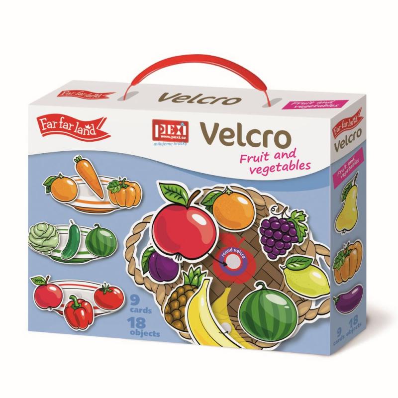 PEXI Velcro skladačky - Ovocie a zelenina (Fruits and Vegetables)