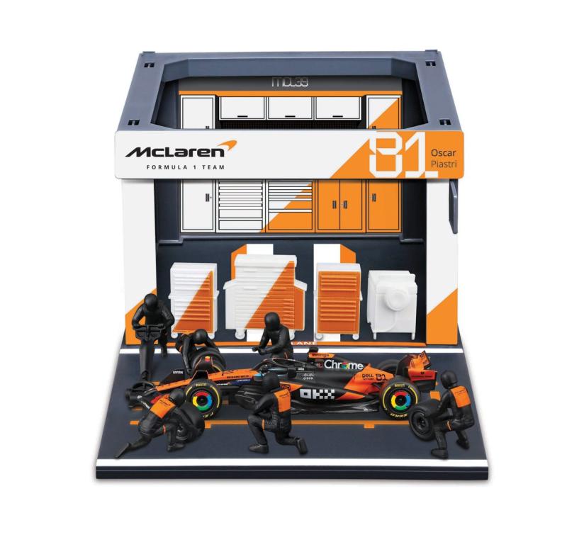 Bburago - Formula Racing F1 Pit Pass set - McLaren Team MCL39.2025, 81 Oscar Piastri, 1:43