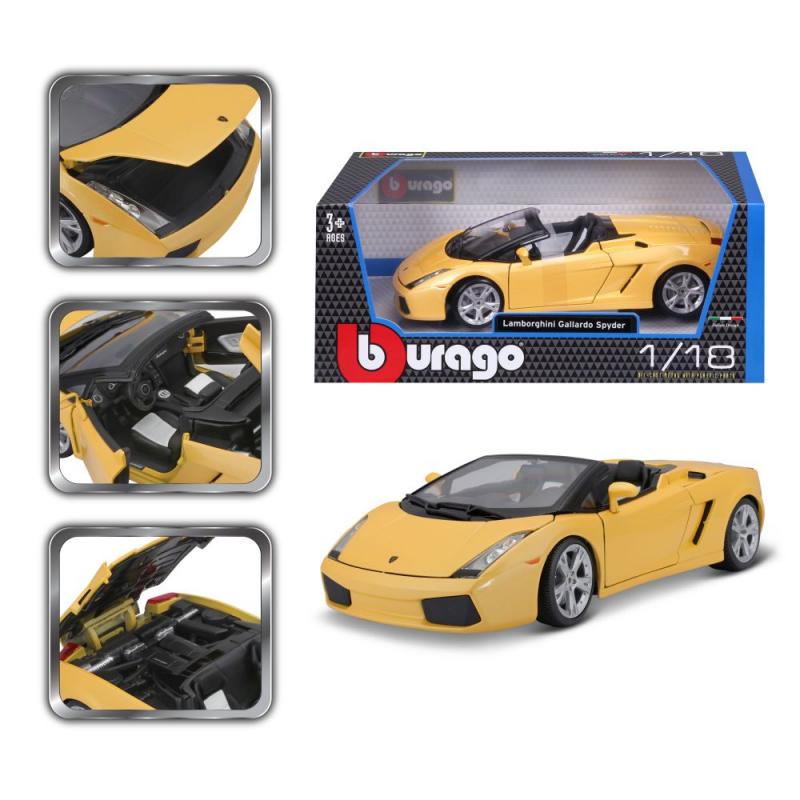 Bburago 1:18 Lamborghini Gallardo Spyder yellow