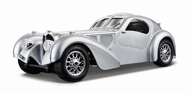 Bburago 1:24 Bugatti Atlantic Silver