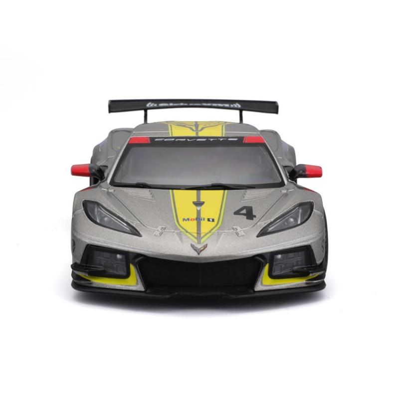 Bburago 1:24 Racing - 2020 Chevrolet Corvette - C8R #4 Yellow