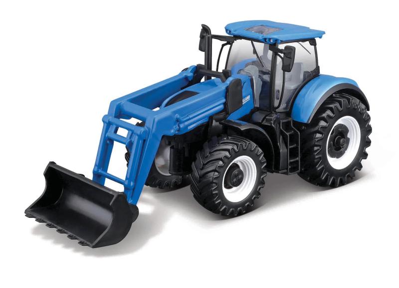 Bburago ASST 10 cm Farmářský traktor s čelním nakladačem, mix (12 ks)  