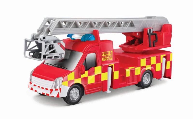 Bburago 1:43 servisné vozidlá Fire Truck with Ladder