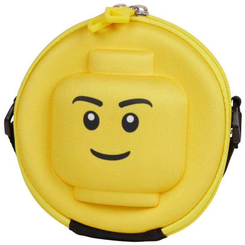 LEGO minifigures Heads - okrúhla 3D crossbody taška