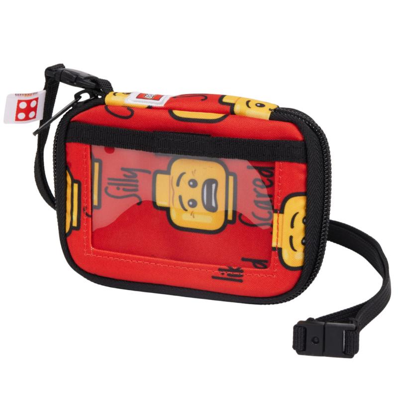 LEGO minifigures RED, TODAY I FEEL - cestovná peňaženka