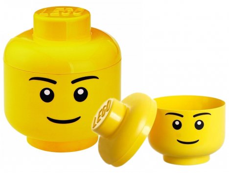 LEGO úložná hlava (velikost L) - chlapec