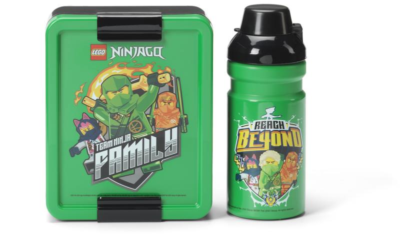 LEGO Ninjago desiatový set (fľaša a box) - zelená