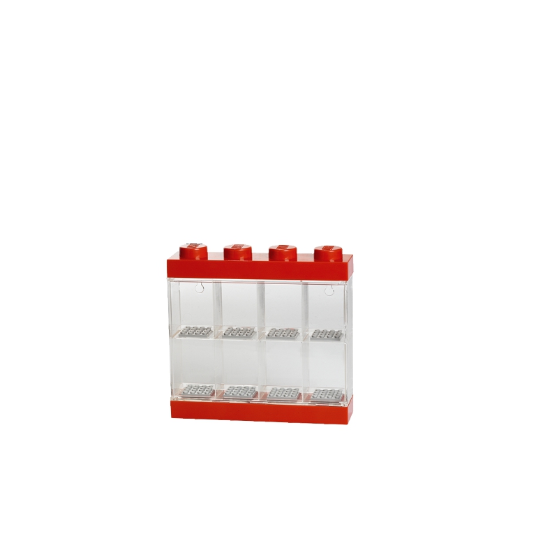 LEGO sběratelská skříňka na 8 minifigurek - červená