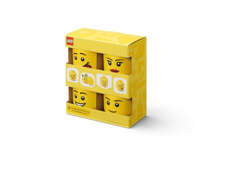 LEGO úložná hlava (mini) Multi-pack 4 ks