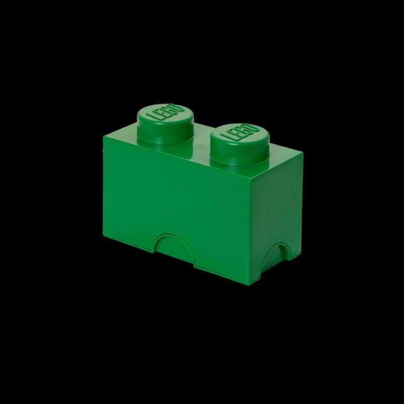 LEGO úložný box 2 - tmavo zelená