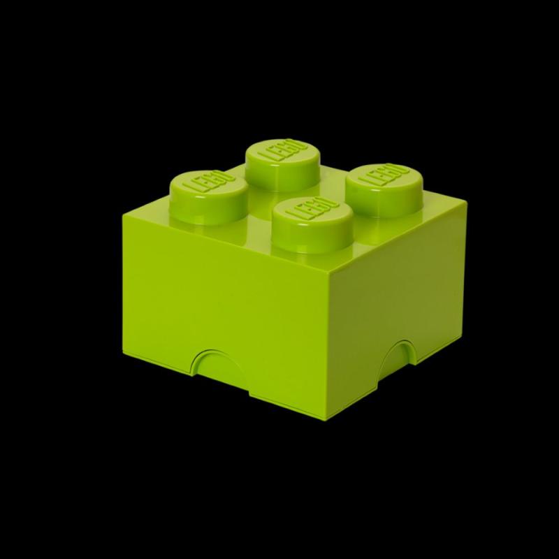 LEGO úložný box 4 - svetlo zelená