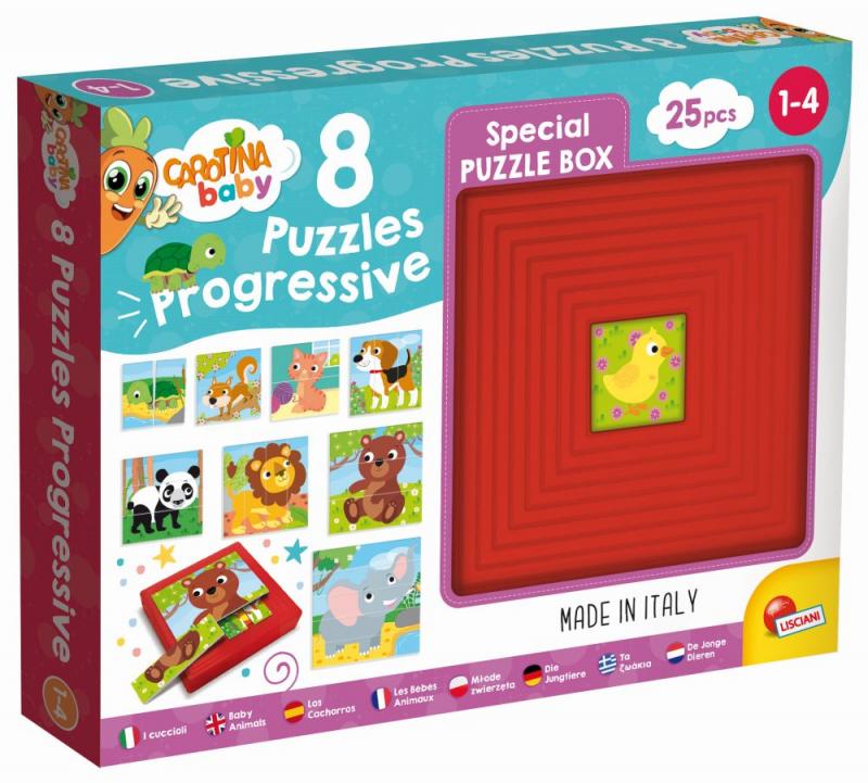 CAROTINA BABY 8 PUZZLE - Zvieratká