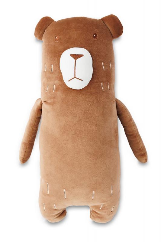 MEDVÉD MIKROSPANDEX šedý/hnědý 53 cm