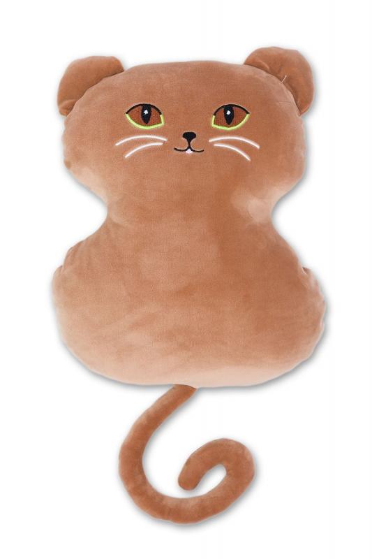 KOČKA VELKÉ OČI hnědá 35 cm