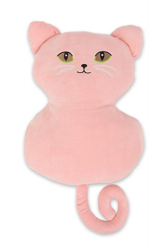 KOČKA VELKÉ OČI růžová 35 cm