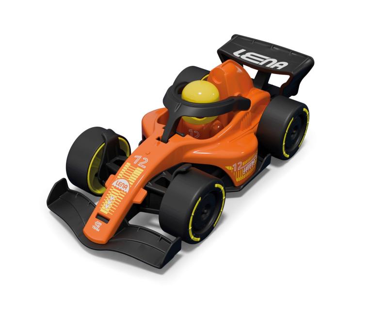 Závodní vůz Formule oranžová