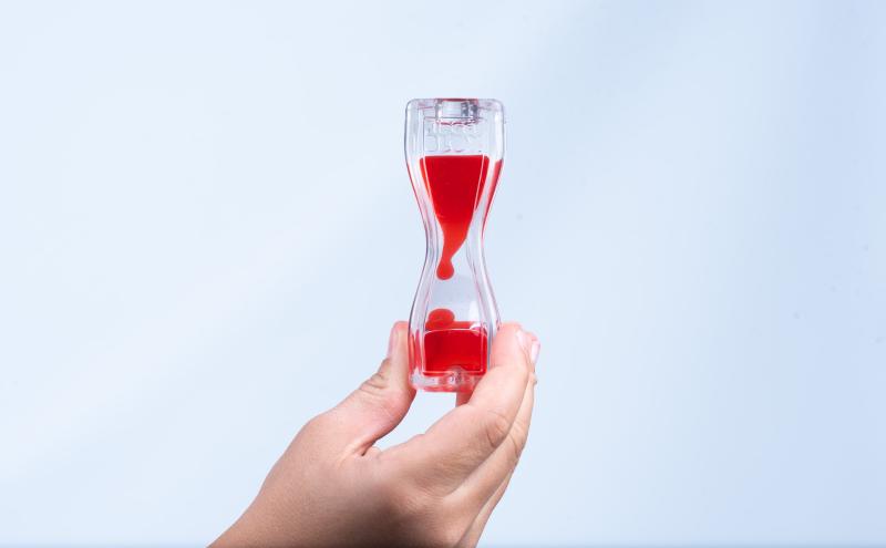 Fidget Blox Vision - barevná láva - červená