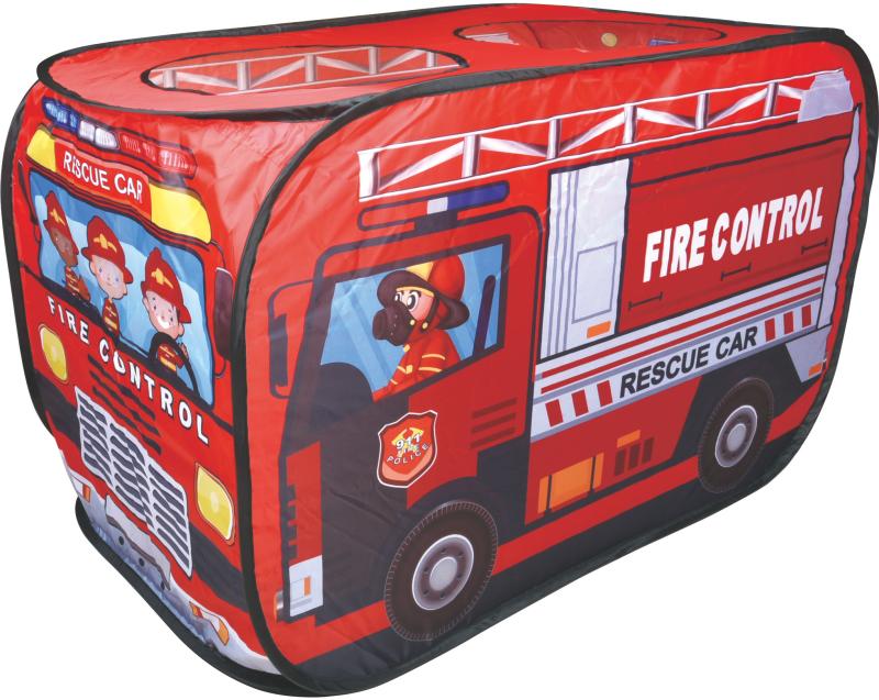 PLEJO Dětský pop up stan na hraní - Hasiči