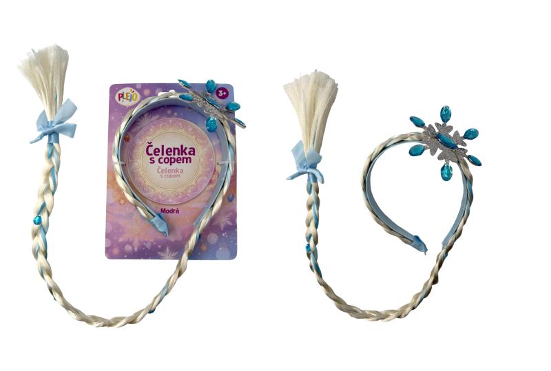 PLEJO Čelenka s copem, modrý