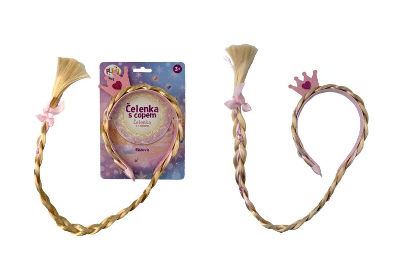 PLEJO Čelenka s copom, modrá