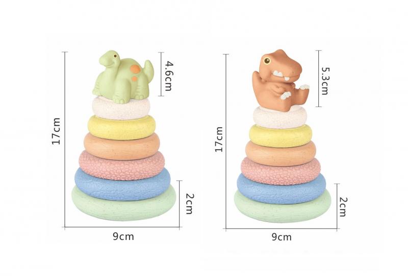 ZIRO Mäkké navliekacie krúžky - dino