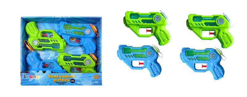 SPORTO Sada vodných pištoľek, 4 ks